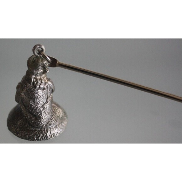Old World santa 10 Inch Pewter Candle Snuffer Candle Extinguisher Candle Douter - Picture 2 of 7